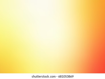 Light Red, Yellow vector blurred template. Creative illustration in halftone style with gradient. The elegant pattern can be used as part of a brand book.