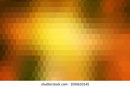 Light Red, Yellow vector blurry rectangular background. Geometric background in square style with gradient. The pattern can be used for brand-new background.