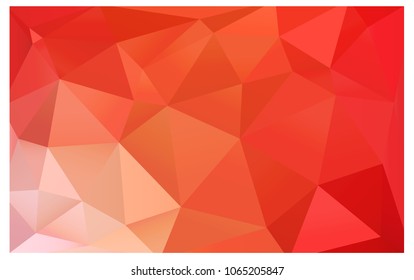 Light Red, Yellow vector blurry triangle background design. Geometric background in Origami style with gradient. 