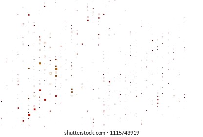 Light Red, Yellow vector blurry rectangular background. Geometric background in square style with gradient. The pattern can be used for brand-new background.