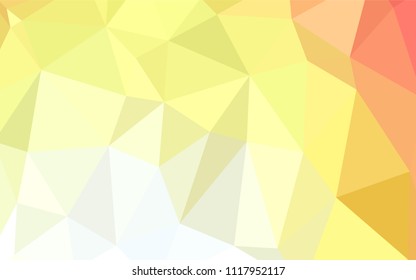 Light Red, Yellow vector blurry triangle texture. Colorful illustration in abstract style with gradient. That pattern can be used as a part of a brand book.