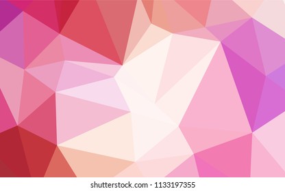 Light Red, Yellow vector blurry triangle pattern. Colorful illustration in polygonal style with gradient. The polygonal design can be used for your web site.