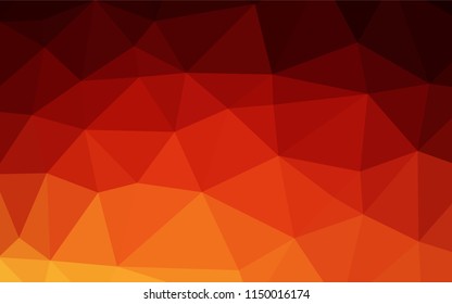 Light Red, Yellow vector blurry hexagon template. An elegant bright illustration with gradient. Brand new design for your business.