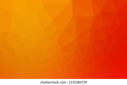 Light Red, Yellow vector blurry hexagon pattern. A vague abstract illustration with gradient. Brand new design for your business.