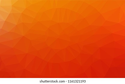 Light Red, Yellow vector blurry hexagon pattern. An elegant bright illustration with gradient. Triangular pattern for your business design.
