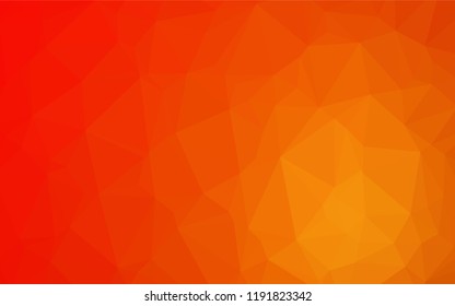 Light Red, Yellow vector blurry hexagon texture. Creative geometric illustration in Origami style with gradient. The textured pattern can be used for background.