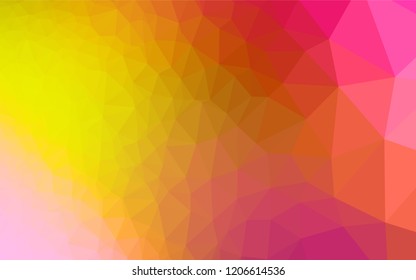 Light Red, Yellow vector blurry hexagon template. Brand new colored illustration in blurry style with gradient. The elegant pattern can be used as part of a brand book.