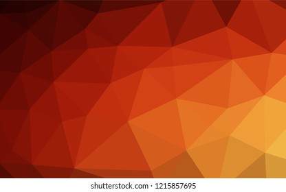 Light Red, Yellow vector blurry hexagon texture. A completely new color illustration in a vague style. The completely new template can be used for your brand book.