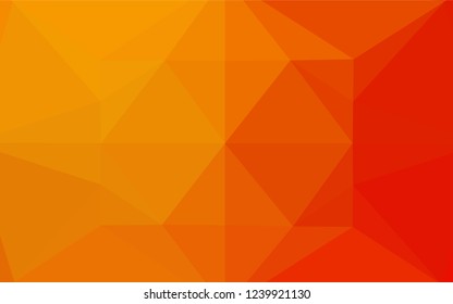 Light Red, Yellow vector blurry hexagon template. A completely new color illustration in a vague style. The elegant pattern can be used as part of a brand book.