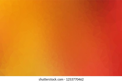 Light Red, Yellow vector blurry hexagon texture. Colorful abstract illustration with gradient. A new texture for your design.