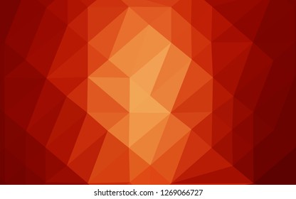 Light Red, Yellow vector blurry triangle texture. Creative illustration in halftone style with gradient. New texture for your design.