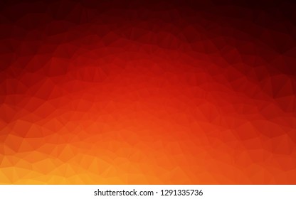 Light Red, Yellow vector blurry triangle pattern. Brand new colorful illustration in with gradient. New texture for your design.