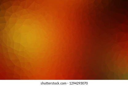 Light Red, Yellow vector blurry triangle texture. Modern geometrical abstract illustration with gradient. Completely new template for your business design.