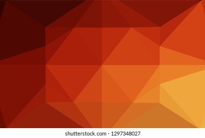 Light Red, Yellow vector blurry hexagon template. Colorful illustration in abstract style with gradient. A completely new template for your business design.