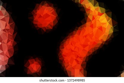Light Red, Yellow vector blurry triangle texture. Colorful abstract illustration with gradient. Textured pattern for background.