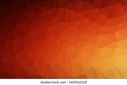 Light Red, Yellow vector blurry triangle texture. A completely new color illustration in a vague style. Elegant pattern for a brand book.