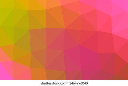 Light Red, Yellow vector blurry triangle template. A completely new color illustration in a vague style. Template for a cell phone background.