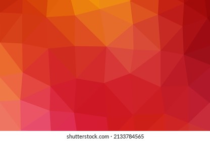 Color rojo claro, patrón de triángulo borroso del vector amarillo. Ilustración abstracta vaga con gradiente. Plantilla completamente nueva para el diseño de su negocio.