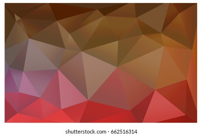 Light Red, Yellow vector blurry triangle background design. Geometric background in Origami style with gradient. 