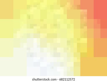 Light Red, Yellow vector blurry rectangle background design. Geometric background in Origami style with gradient. 