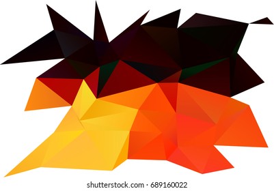Light Red, Yellow vector blurry triangle background. Brand-new colored illustration in blurry style with gradient. The best triangular design for your business.