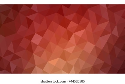 Light Red, Yellow vector blurry triangle background design. Geometric background in Origami style with gradient. 