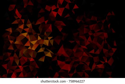 Light Red, Yellow vector blurry triangle template. A completely new color illustration in a vague style. The textured pattern can be used for background.