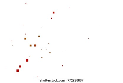 Light Red, Yellow vector blurry rectangular background. Geometric background in square style with gradient. The pattern can be used for brand-new background.
