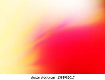 Light Red, Yellow vector bokeh pattern. Colorful illustration in blurry style with gradient. The blurred design can be used for your web site.