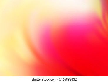 Light Red, Yellow vector bokeh and colorful pattern. An elegant bright illustration with gradient. The elegant pattern for brand book.
