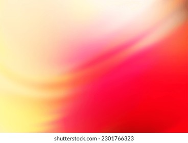 Light Red, Yellow vector bokeh template. Creative illustration in halftone style with gradient. A completely new template for your design.