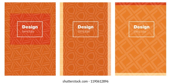 Light Red, Yellow vector brochure for ui, ux design. Booklet with textbox on colorful abstract background. Completely new template books.