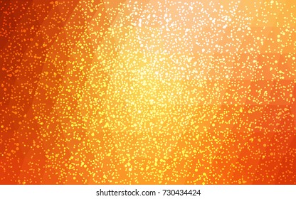 Light Red, Yellow vector christmas postcard low polygon background. Illustration consisting of triangles. Abstract triangular polygonal origami or crystal design of New Year celebration.