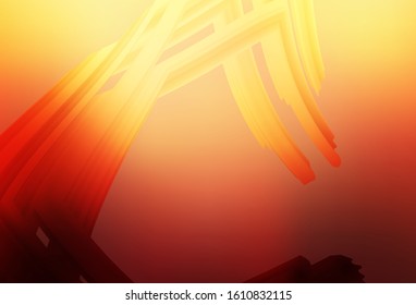 Light Red, Yellow vector colorful blur backdrop. Glitter abstract illustration with gradient design. New style for your business design.