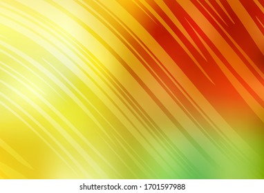 Light Red, Yellow vector colorful blur backdrop. A completely new colored illustration in blur style. Smart design for your work.