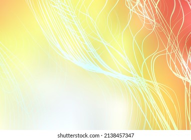 Light Red, Yellow vector colorful blur backdrop. Colorful illustration in abstract style with gradient. Background for a cell phone.