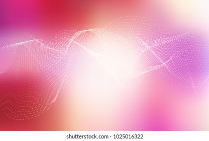 Light Red, Yellow vector cover with spots. Blurred bubbles on abstract background with colorful gradient. The pattern can be used for ads, leaflets of liquid.