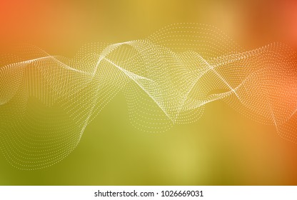 Light Red, Yellow vector cover with spots. Illustration with set of shining colorful abstract circles. Pattern can be used as texture of water, rain drops.