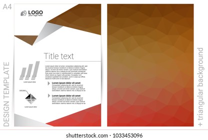 Light Red, Yellow vector  cover for Envelopes. Web interface on abstract background with colorful gradient. Completely new template for your brand book.