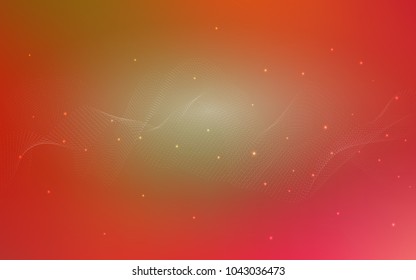 Light Red, Yellow vector cover with spots. Beautiful colored illustration with blurred circles in nature style. New design for ad, poster, banner of your website.