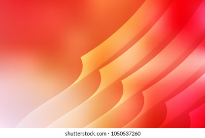 Light Red, Yellow vector cover with stright stripes. Decorative shining illustration with lines on abstract template. The pattern for ad, booklets, leaflets.