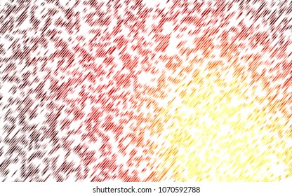 Light Red, Yellow vector cover with long lines. Blurred decorative design in simple style with lines. Smart design for your business advert.