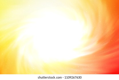 Light Red, Yellow vector cover with astronomical stars. Modern abstract illustration with Big Dipper stars. Pattern for astrology websites.