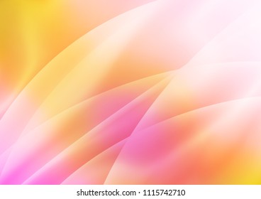 Light Red, Yellow vector cover with long lines. Decorative shining illustration with lines on abstract template. The pattern can be used for busines ad, booklets, leaflets