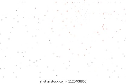 Light Red, Yellow vector  cover with spots. Illustration with set of shining colorful abstract circles. The pattern can be used for beautiful websites.
