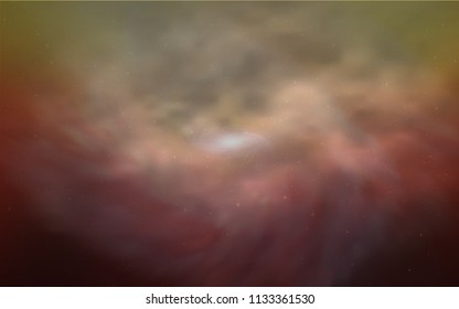 Light Red, Yellow vector cover with astronomical stars. Modern abstract illustration with Big Dipper stars. Pattern for futuristic ad, booklets.