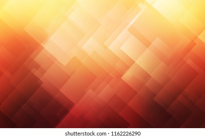 Light Red, Yellow vector cover in polygonal style. Rectangles on abstract background with colorful gradient. Pattern for commercials.