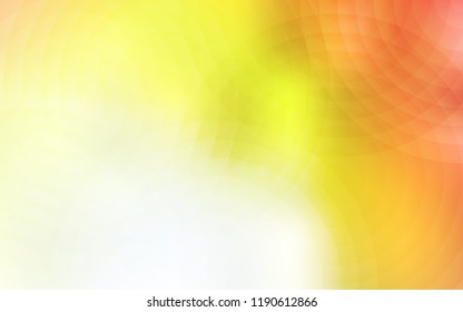 Light Red, Yellow vector cover with spots. Blurred bubbles on abstract background with colorful gradient. Pattern can be used for beautiful websites.