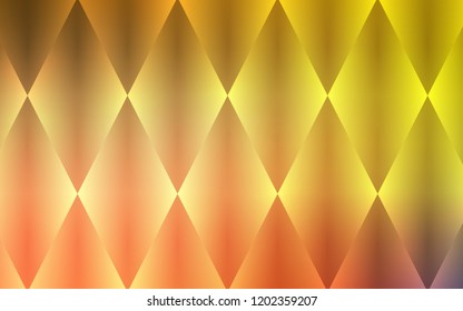 Light Red, Yellow vector cover in polygonal style. Decorative design in abstract style with rectangles. Modern template for your landing page.