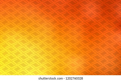Light Red, Yellow vector cover in polygonal style. Modern abstract illustration with colorful rectangles. Best design for your ad, poster, banner.
